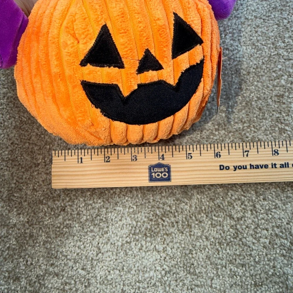 Bark Batty‎ Flapperlantern Halloween Pumpkin Bat Dog Toy Squeak Crinkle Corduroy